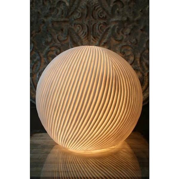 13" Slash Ball Table Lamp