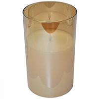 Light Garden 8" LED Flame Battery Operated LED Candle with Timer