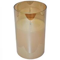 Light Garden 10" LED Flame Battery Operated LED Candle with Timer
