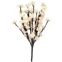 View 20" White Plum Tree Plug-In LED Lighted Branch (60 Clear Lights)