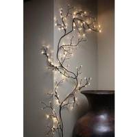 View 90" Electric Willow Lighted Branch with Timer (144 LED Lights)