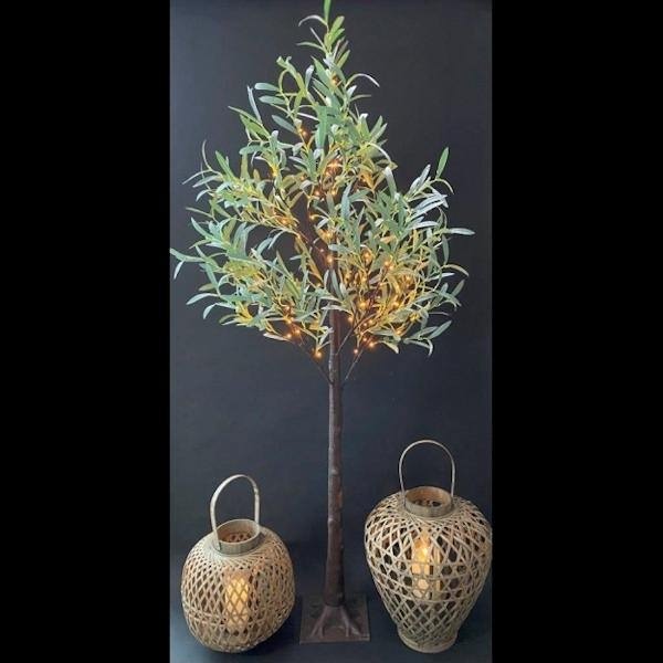 72" 120 LEDs Olive Tree Artificial Foliage