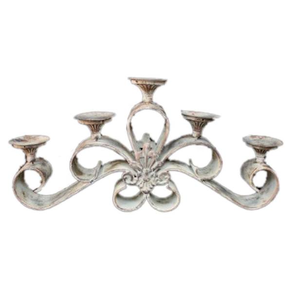 23" Silver Candle Holder 