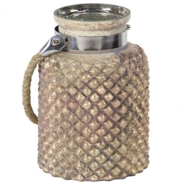 10" Clear Hobnail Lamp (Candle not Included)