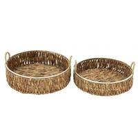 Light Garden 18" and 20" Seagrass Tray (Set of 2)