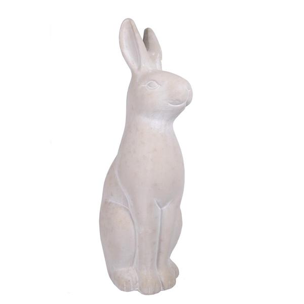 14" White Rabbit Figurine