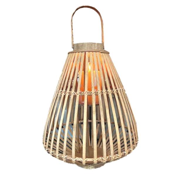 18.25" Bamboo Lantern (Candle not Included)