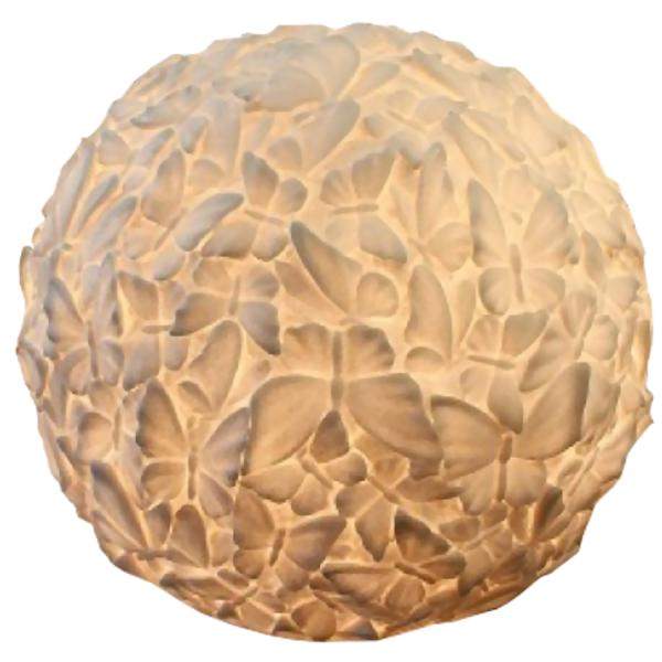 12.5" x 10" Butterfly Ball Decorative Lamp