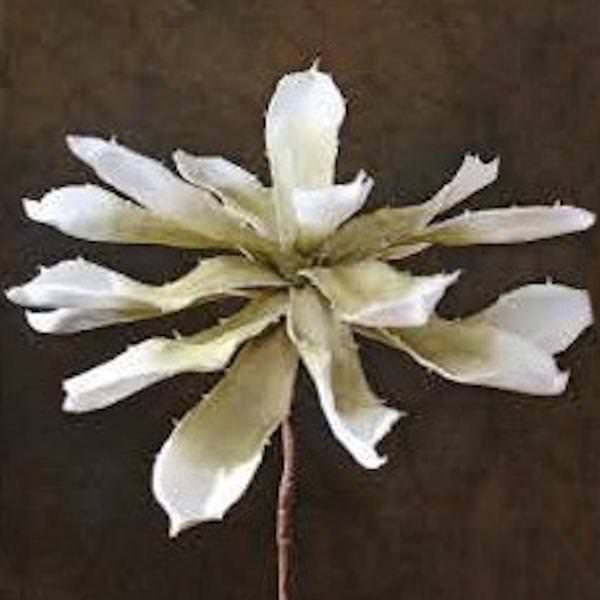 9" Artificial Cream Foam Flower