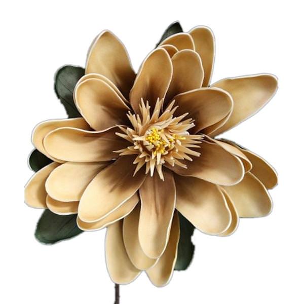 39" Artificial Beige Foam Flower
