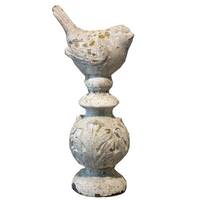 Light Garden 11" Weathered Concrete Bird Figurine