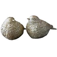 Light Garden Set of 2 White Bird Figurine