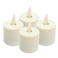 Liown Ivory Electric Rechargeable Tea Lights (4 pack)