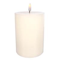 Luminesce 3.5" x 5" Ivory Wax LED Pillar Candle with Timer