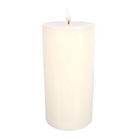 Luminesce 3.5" x 7" Ivory Wax LED Pillar Candle with Timer