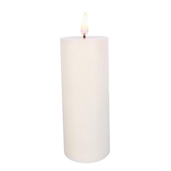 2" x 5" Ivory Wax LED Pillar Candle with Timer