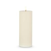 View 3" x 8" Ivory Wax LED Pillar Candle with Timer