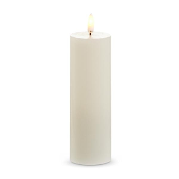 2" x 6" Ivory Wax LED Pillar Candle with Timer