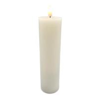 Luminesce 2" x 7" Ivory Wax LED Pillar Candle with Timer