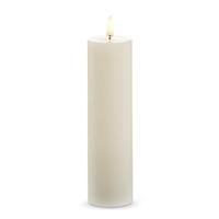 Luminesce 2" x 7" Ivory Wax LED Pillar Candle with Timer