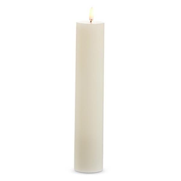 2" x 10" Ivory Wax LED Pillar Candle with Timer