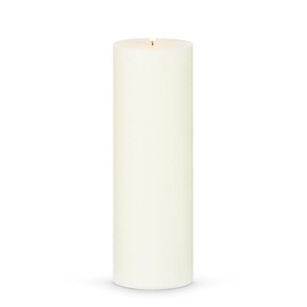 3.5" x 12" Ivory Wax LED Pillar Candle with Timer