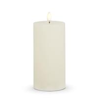View 3" x 6" Ivory Wax LED Pillar Candle with Timer