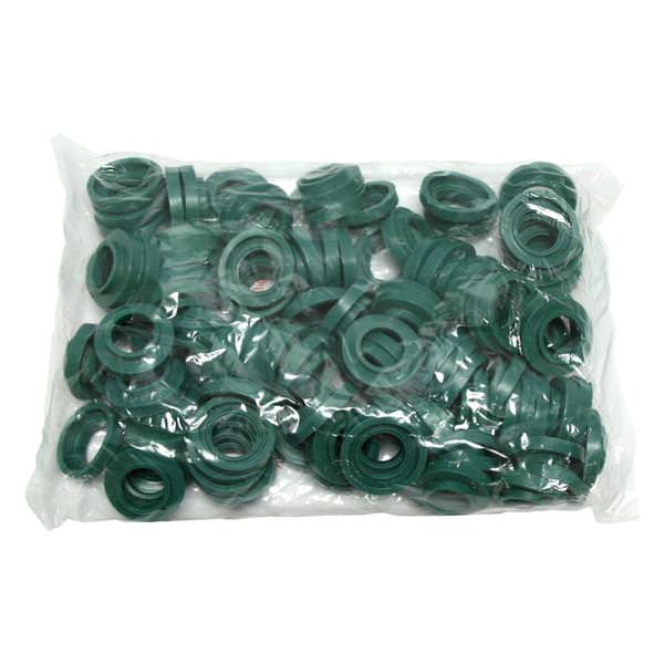 Green C9 Intermediate Screw (E17) Base Christmas Socket O-Ring (100 pack)