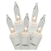 View 10 Light White Wire Clear Miniature String