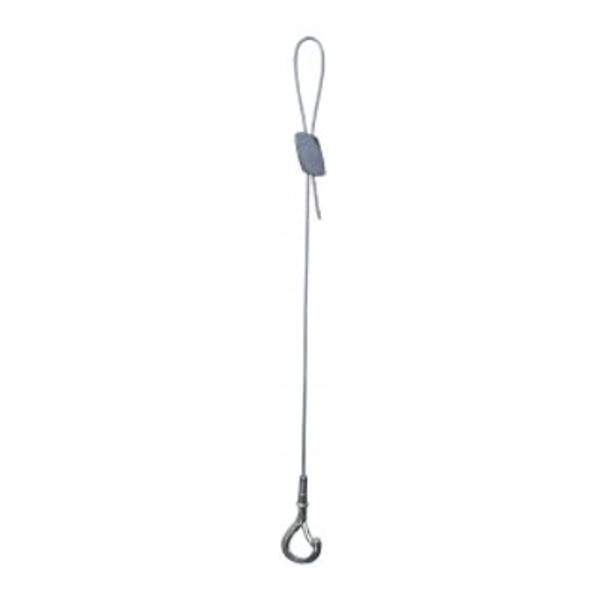 5' Aircraft Cable with Cable Lock and Snap Lock Hook