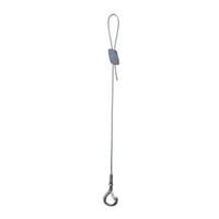 Litetronics 5' Aircraft Cable with Cable Lock and Snap Lock Hook