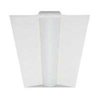 View 2' x 4' Selectable Wattage 120/277 volt 3500K Neutral White Dimmable LED Volumetric Troffer