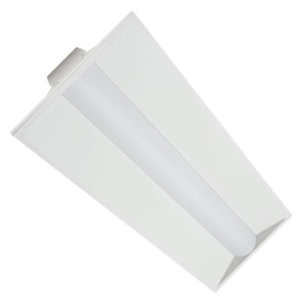 1' x 4' 36 watt 120/277 volt 4000K Cool White White Dimmable LED Volumetric Troffer