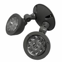 Lithonia Lighting 12 watt - Gray Twin Adjustable LED Lamp Head Quantum® Weatherproof Thermoplastic Cast Aluminum LED