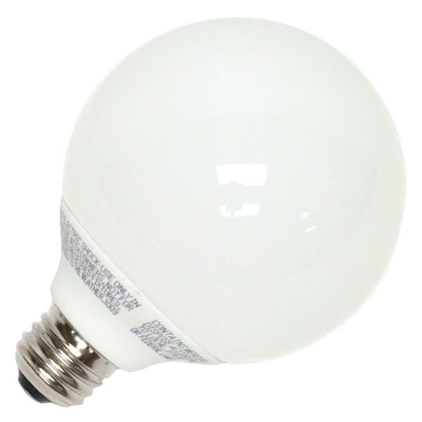 15 watt 120 volt G30 Medium Screw Base 2700K Warm White CFL