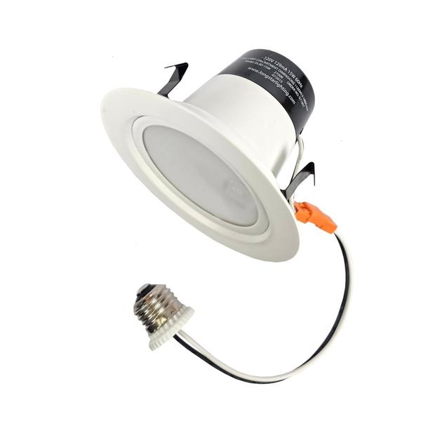 4" 15 watt 120 volt 2700K Dimmable Flood LED Retrofit Kit
