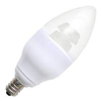 Litetronics 5 watt 120 volt C11 Candelabra Screw Base 3000K Natural White Clear LED
