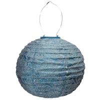 View 17.4" Round Petrol Marrakesh Pattern Lantern