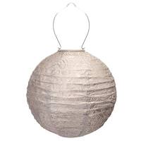 View 15" Round Taupe Marrakesh Pattern Lantern