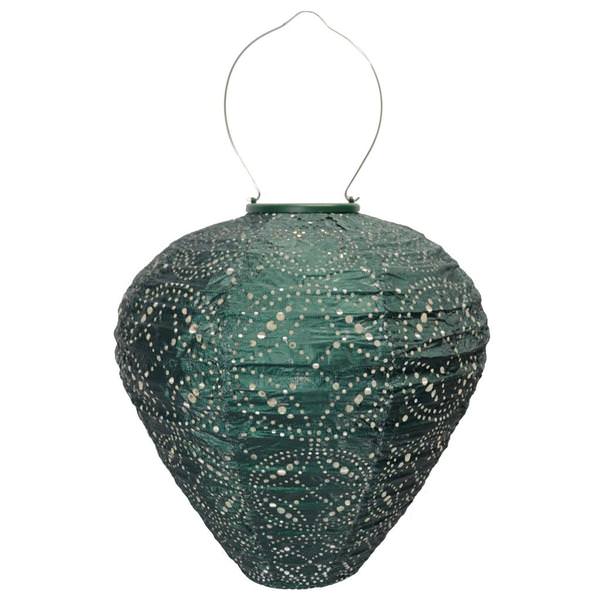17.8" Balloon Green Mandela Pattern Lantern
