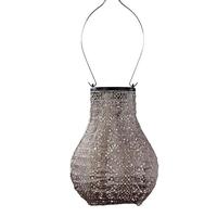 Lumiz 7.9" Bulb Taupe Lace Pattern Lantern