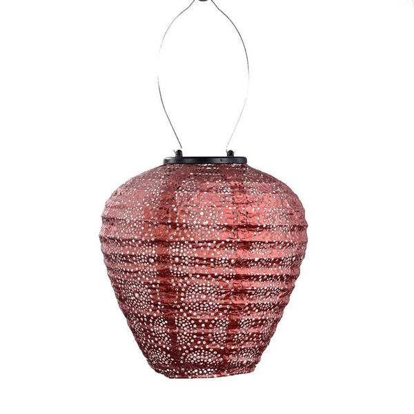 7.8" Balloon Copper Occult Pattern Lantern
