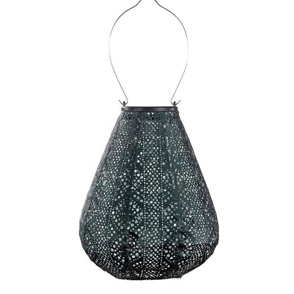 9" Tulip Green Lace Pattern Lantern