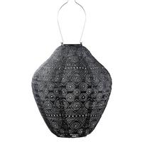 Lumiz 13.4" Jar Dark Grey Spectare Pattern Lantern