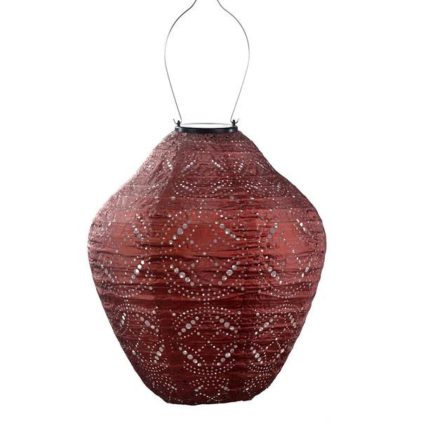 13.4" Jar Copper Mandela Pattern Lantern