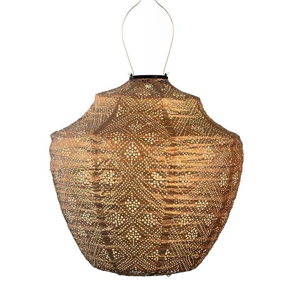 15.8" Crown Gold Topaze Pattern Lantern