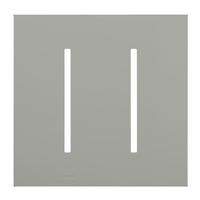 Lutron 2-Gang Gray Wallplate