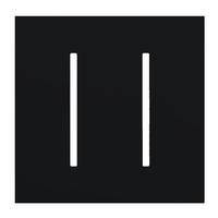 Lutron 2-Gang Black Wallplate