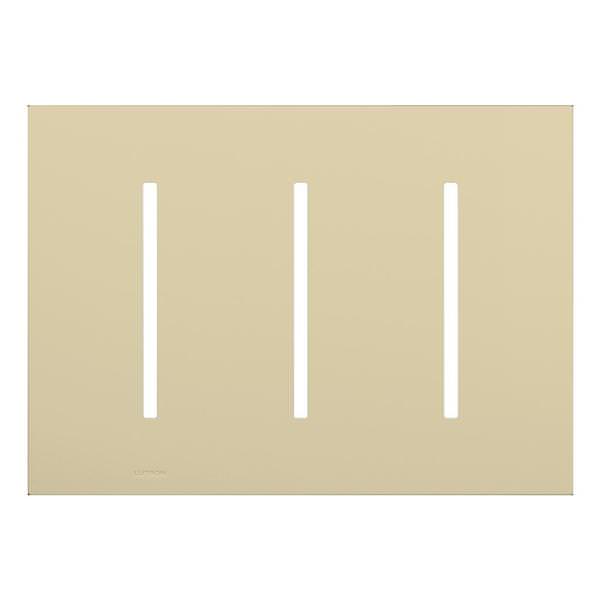 3-Gang Ivory Wallplate