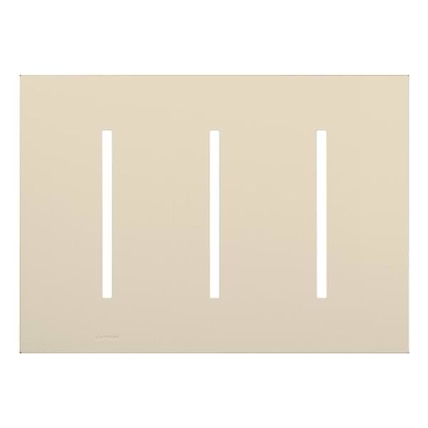 3-Gang Light Almond Wallplate